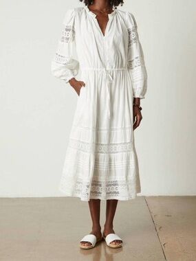 VELVET BY GRAHAM & SPENCER chanelle dress in white